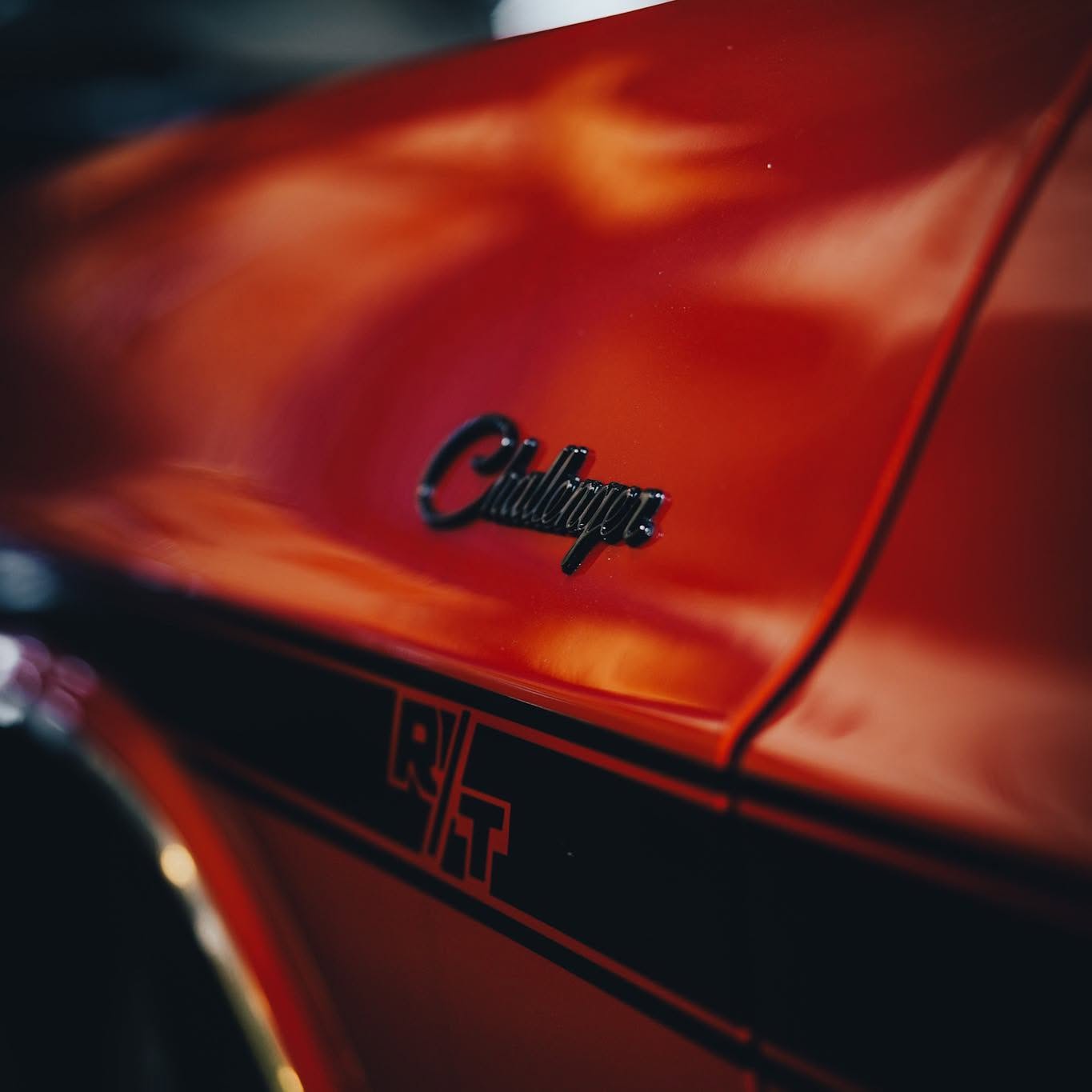 Classic car badge detail